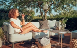 One Bar Element 3 Aufblasbarer Hocker Light Grey -Campingmöbel 200978 2614124 2