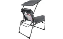 Berger Slimline Dreibein Sonnenliege Anthrazit -Campingmöbel 333893 2209086