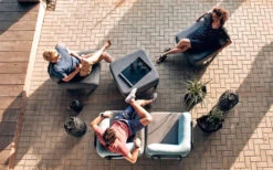 One Bar Element 2 Aufblasbarer Sessel / Sitzelement Light Grey / Red -Campingmöbel 365723 2596807 3