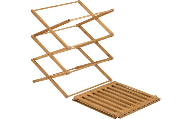 Bo-Camp Urban Outdoor Fitzroy Bambus Faltschrank 4 Fächer 3 Bo-Camp Urban Outdoor Fitzroy Bambus Faltschrank 4 Fächer – Bild 2