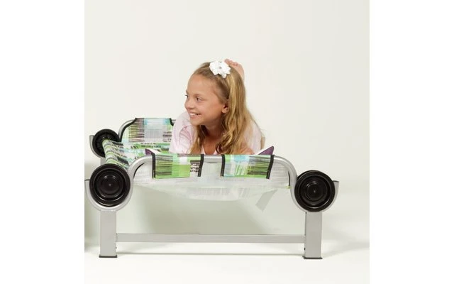 Disc-O-Bed Kid-O-Bed Mit Geradem Rahmen, Ohne Seitentasche, Blockpattern 9 Disc-O-Bed Kid-O-Bed Mit Geradem Rahmen, Ohne Seitentasche, Blockpattern – Bild 7