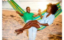 Amazonas Hängematte Barbados 230 X 150 Cm Cappuccino -Campingmöbel 623371 4358019 5